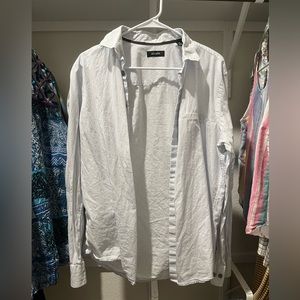 Alfani long sleeve button down shirt